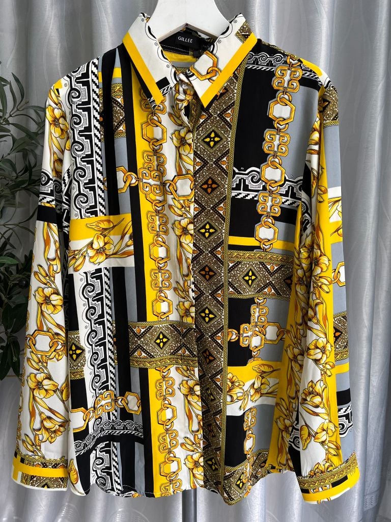  Áo Sơ Mi Họa Tiết FAS266 