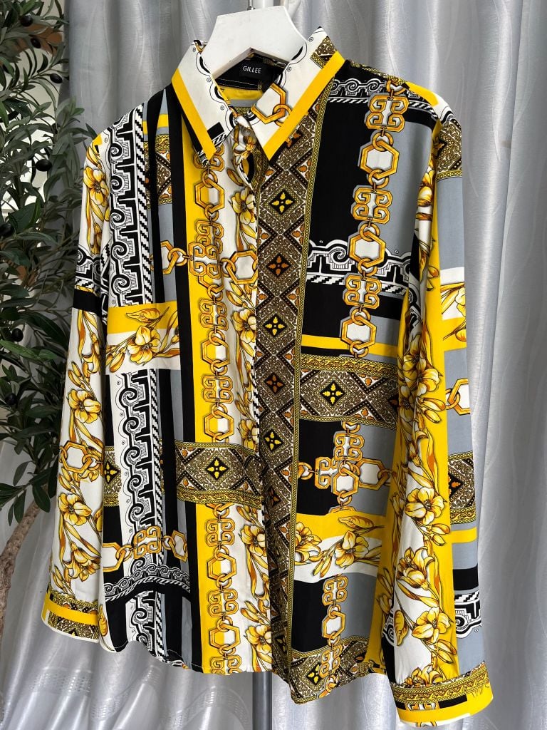  Áo Sơ Mi Họa Tiết FAS266 