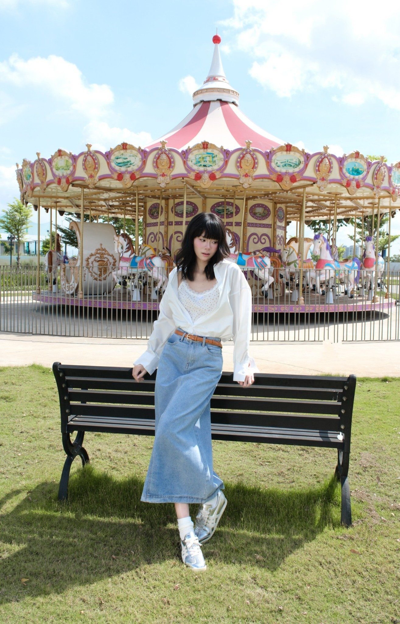  Áo 2 Dây Croptop Ren Hoa Nhí FAD074 