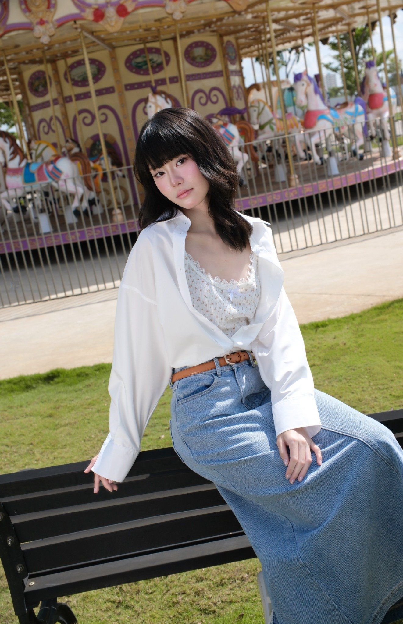  Áo 2 Dây Croptop Ren Hoa Nhí FAD074 