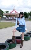  Áo Sơ Mi Sọc Phối Cổ Oversize FAS354 