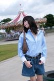 Áo Sơ Mi Sọc Phối Cổ Oversize FAS354 