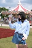  Áo Sơ Mi Sọc Phối Cổ Oversize FAS354 