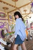  Áo Sơ Mi Sọc Phối Cổ Oversize FAS354 