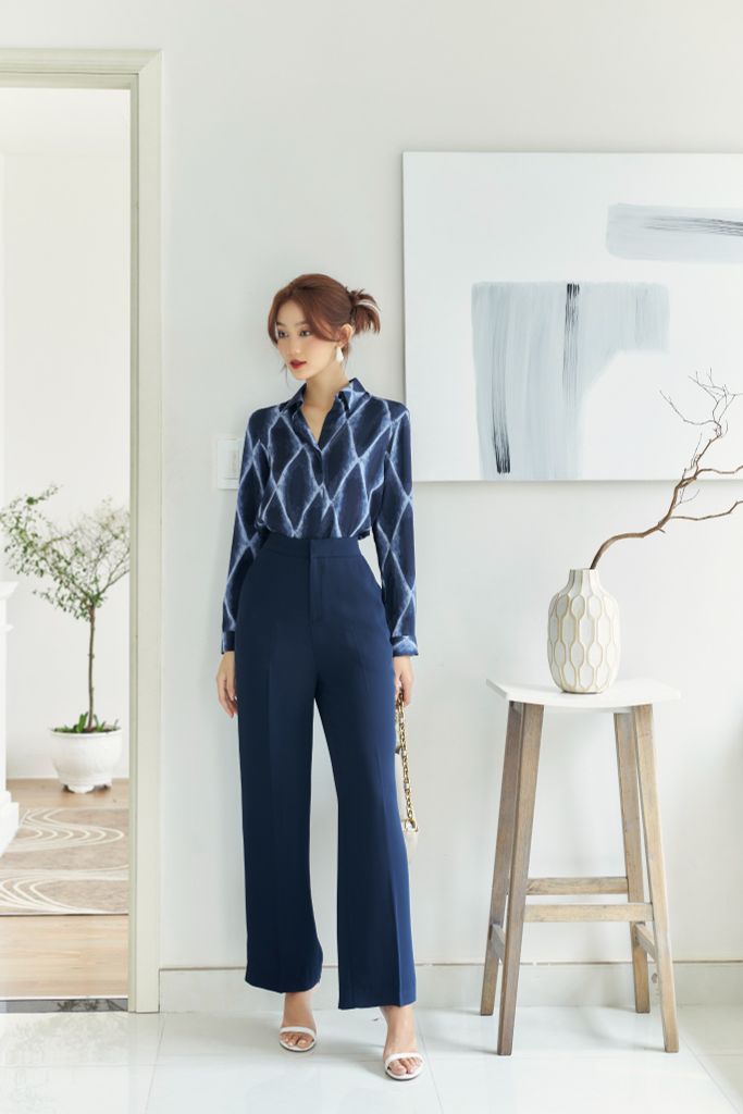  Áo Sơ Mi Hình Thoi FAS206 