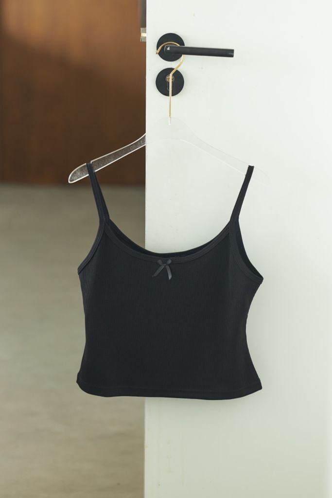  Áo 2 Dây Nơ Trơn FAD075 