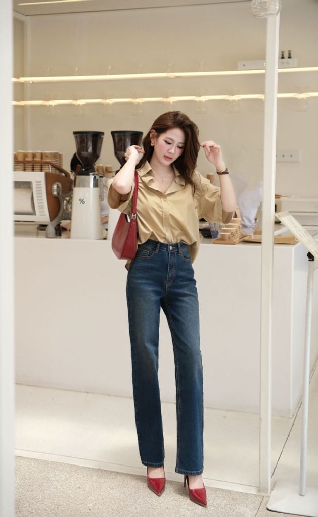  Quần Jean Đứng FQJ047 