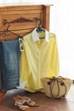  Áo Sơ Mi Phối Oversize FAS351 
