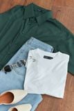  Áo Sơ Mi Trơn Oversize FAS291 