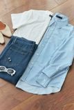  Áo Sơ Mi Sọc Oversize FAS306 