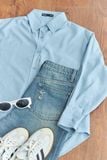  Áo Sơ Mi Trơn Oversize FAS333 