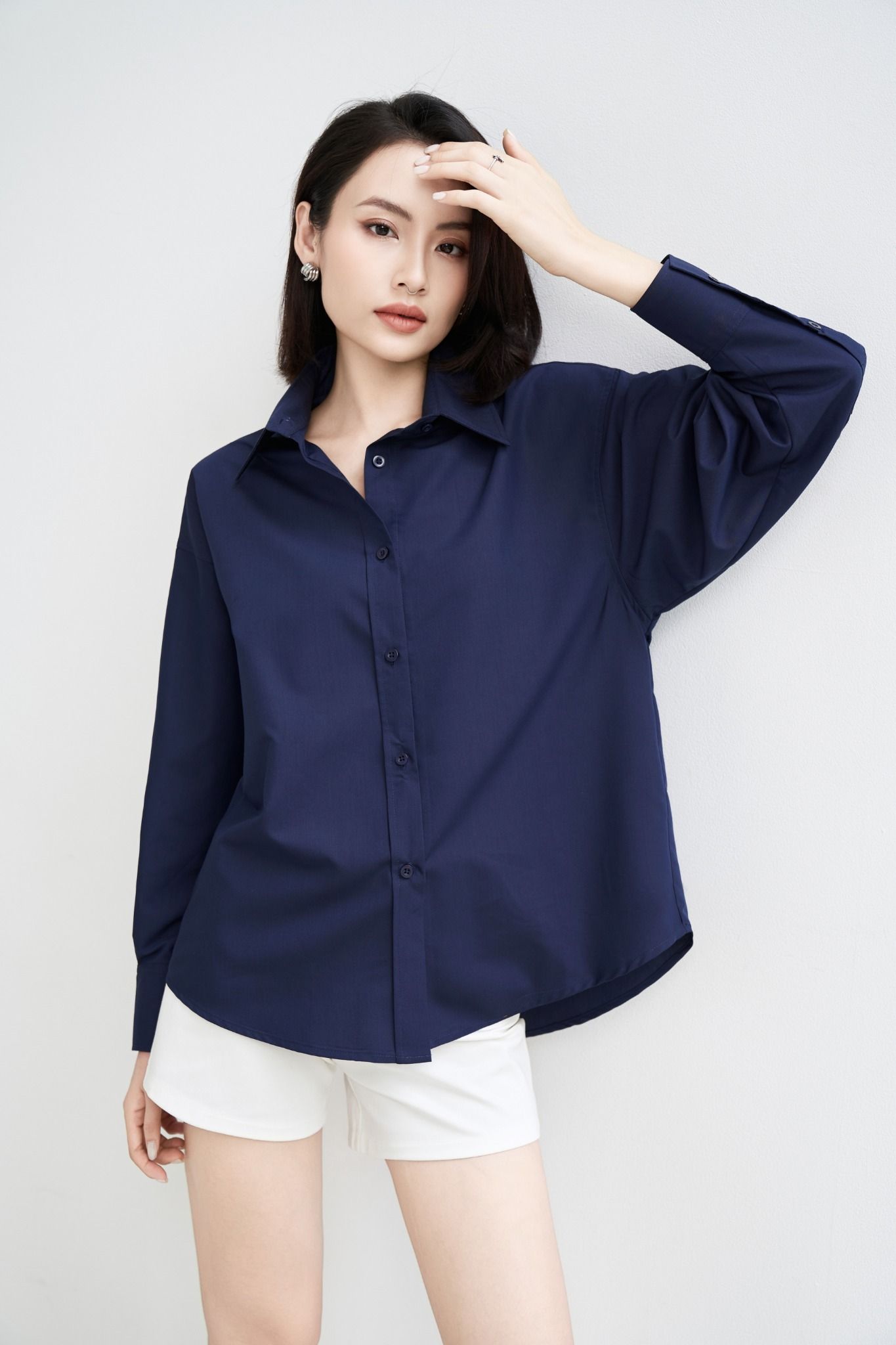  Áo Sơ Mi Trơn Oversize FAS291 