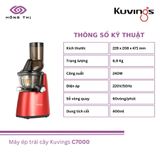  Máy ép chậm Kuvings C7000 - Nhập Khẩu Chính Hãng 