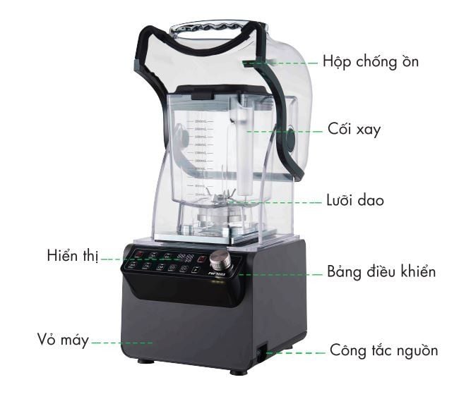  Máy xay công nghiệp PROMIX PM - 9003 - Nhập Khẩu Chính Hãng 