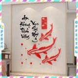  Tranh mica EPeBen dán tường nổi 3d hình cá chép Phát tài phát lộc An Khang Thịnh Vượng decor trang trí Nhà Cửa, năm mới 