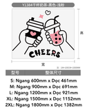  Tranh mica EPeBen dán tường nổi 3d hình Cheers Trà Sữa decor trang trí Quán Cafe, Trà Sữa 