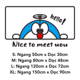  Tranh mica EPeBen dán tường nổi 3d hình Doremon Nice To Meet You decor trang trí Cửa Hàng, Phòng Cho Bé 