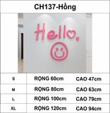  Tranh mica EPeBen dán tường nổi 3d hình Welcome hello mặt cười decor trang trí quán trà sữa, cửa hàng, spa, salon 