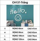  Tranh mica EPeBen dán tường nổi 3d hình Welcome hello mặt cười decor trang trí quán trà sữa, cửa hàng, spa, salon 