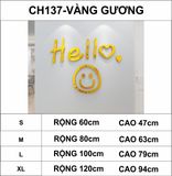  Tranh mica EPeBen dán tường nổi 3d hình Welcome hello mặt cười decor trang trí quán trà sữa, cửa hàng, spa, salon 