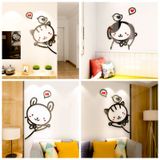  Tranh mica EPeBen dán tường nổi 3d hình Mèo Chó Thỏ dễ thương Dán Cửa decor trang trí mầm non, phòng cho bé 