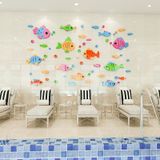  Tranh mica EPeBen dán tường nổi 3d hình Dưới đáy đại dương decor trang trí Phòng tắm, bể bơi, nhà vệ sinh trường mầm non 