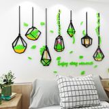  Tranh mica EPeBen dán tường nổi 3d hình Hình Chậu giàn Cây xanh Treo Tường Enjoy decor trang trí Phòng Khách, Phòng Ngủ 