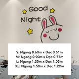  Tranh mica EPeBen dán tường nổi 3d hình Con Thỏ decor trang trí Phòng Cho Bé, Đầu Giường 