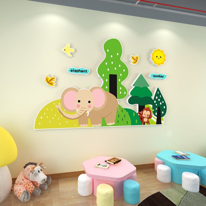  Tranh Fomex EPeBen dán tường nổi 3d Hình Thiên nhiên hòa hợp decor trang trí Phòng ngủ cho bé, Phòng khách, Mẫu giáo 
