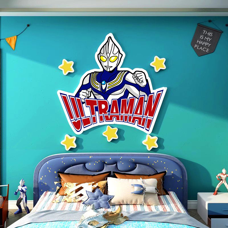  Tranh Fomex EPeBen dán tường nổi 3d Hình Ultraman decor trang trí Phòng cho bé, Phòng ngủ, Phòng khách, Mẫu giáo 