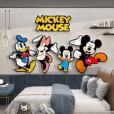  Tranh Fomex EPeBen dán tường nổi 3d Hình Thế Giới Mickey Mouse decor trang trí Phòng cho bé, Phòng khách, Mẫu giáo 