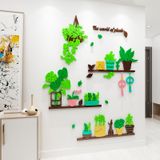  Tranh mica EPeBen dán tường nổi 3d hình Hình Chậu giàn Cây xanh Treo Tường Enjoy decor trang trí Phòng Khách, Phòng Ngủ 