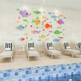  Tranh mica EPeBen dán tường nổi 3d hình Dưới đáy đại dương decor trang trí Phòng tắm, bể bơi, nhà vệ sinh trường mầm non 