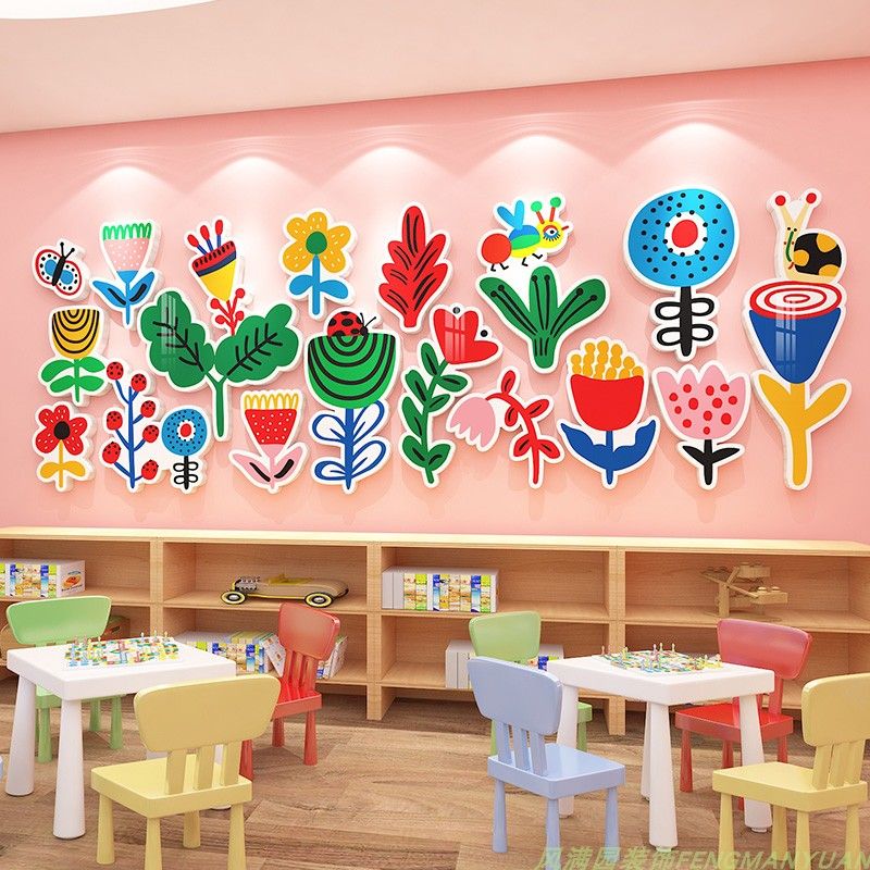  Tranh Fomex EPeBen dán tường nổi 3d Hình Nghệ thuật rực rỡ decor trang trí Phòng cho bé, Phòng ngủ, Mẫu giáo 