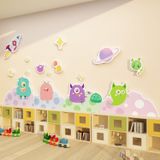  Tranh Fomex EPeBen dán tường nổi 3d Hình Quái vật một mắt decor trang trí Phòng cho bé, Phòng ngủ, Mẫu giáo 