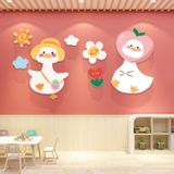  Tranh Fomex EPeBen dán tường nổi 3d Hình Những chú vịt con decor trang trí Phòng ngủ, Phòng khách, Mẫu giáo 