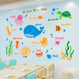  Tranh mica EPeBen dán tường nổi 3d hình Thế Giowis Đại Dương decor trang trí Phòng cho bé, Phòng ngủ, Mầm non 