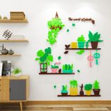  Tranh mica EPeBen dán tường nổi 3d hình Hình Chậu giàn Cây xanh Treo Tường Enjoy decor trang trí Phòng Khách, Phòng Ngủ 