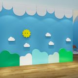  Tranh Fomex EPeBen dán tường nổi 3d Hình Núi non hùng vĩ decor trang trí Phòng cho bé, Phòng ngủ, Phòng Học, Mẫu giáo 