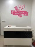  Tranh mica EPeBen dán tường nổi 3d hình tóc nam décor hair shop barber shop trang trí tường tiệm tóc, salon, spa làm đẹp 