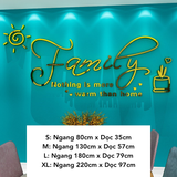  Tranh mica EPeBen dán tường nổi 3d hình Family Home decor trang trí Phòng Khách, Phòng Bếp 