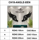  Tranh mica EPeBen dán tường nổi 3d hình đôi cánh thiên thần decor trang trí nhà, cửa hàng, shop thời trang 