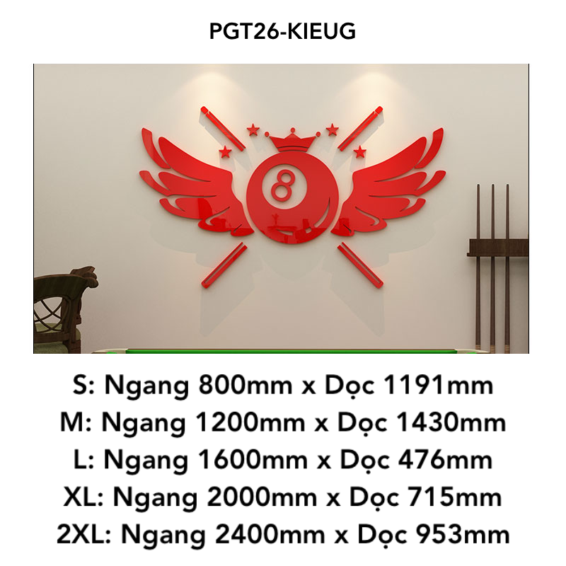  Tranh mica EPeBen dán tường nổi 3d hình chùm Bóng Bida decor trang trí Quán Bida, CLB Bida, billiard 