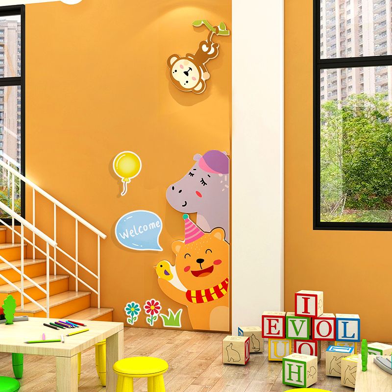  Tranh Fomex EPeBen dán tường nổi 3d Hình Tình bạn động vật decor trang trí Phòng ngủ cho bé, Phòng khách, Mẫu giáo 