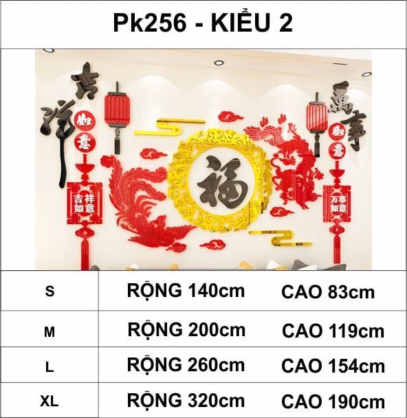  Tranh mica EPeBen dán tường nổi 3d hình long phụng rồng cá chép decor trang trí tường phòng khách, nhà hàng 