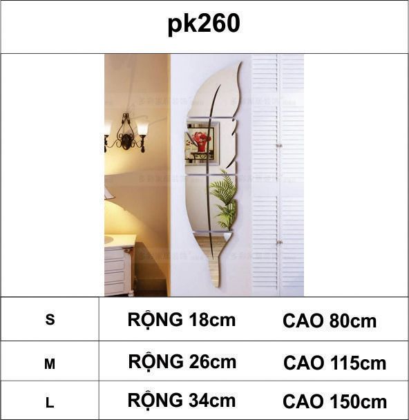  Tranh trang trí tết 2023 - Gương mica hình lông vũ dán tường trang trí tường nhà, phòng khách 