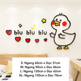  Tranh mica EPeBen dán tường nổi 3d hình Khủng Long Vịt Dễ Thương Bắn Tim biu, trang trí Mẫu Giáo, cửa hàng, Phòng cho bé 