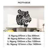  Tranh mica EPeBen dán tường nổi 3d hình Đầu Hổ Siêu Ngầu decor trang trí Phòng Ngủ, Phòng Khách 