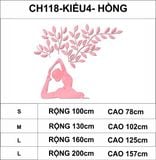  Tranh mica EPeBen dán tường nổi 3d hình Hình yoga Asana Trang trí phòng tập Yoga, phòng gym, phòng tập thể dục, clb 