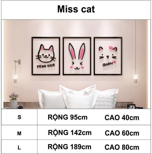  Tranh mica EPeBen dán tường nổi 3d hình phong cách hoạt hình decor trang trí mầm non, phòng cho bé 